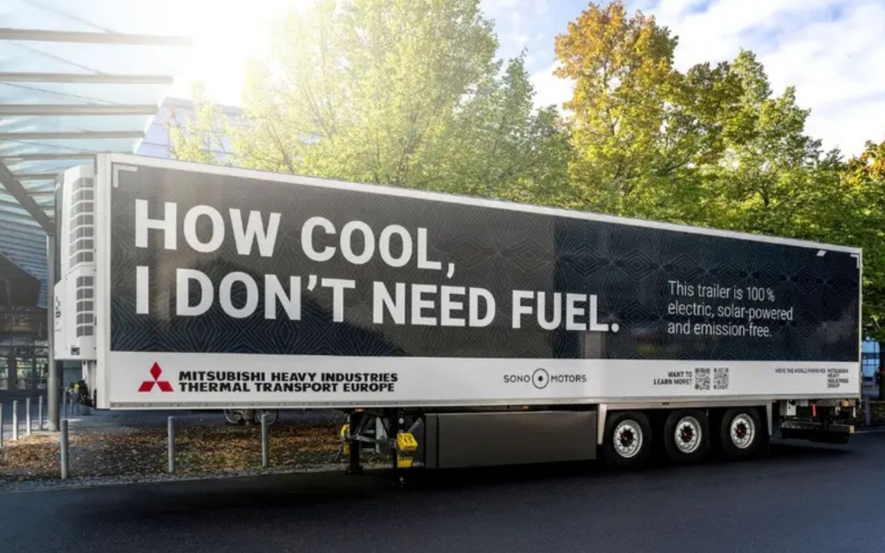 Напівпричепи з інтегрованою сонячною системою охолодження